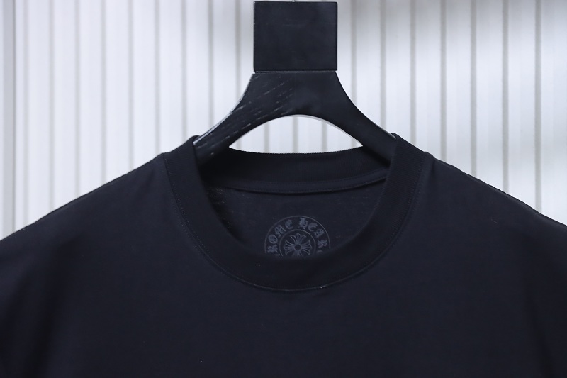 Chrome Hearts Scroll Sanskrit Print CH Short Sleeve T-Shirt Style 2