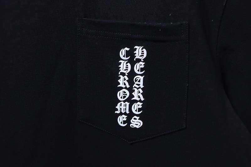 Chrome Hearts Scroll Sanskrit Print CH Short Sleeve T-Shirt Style 2