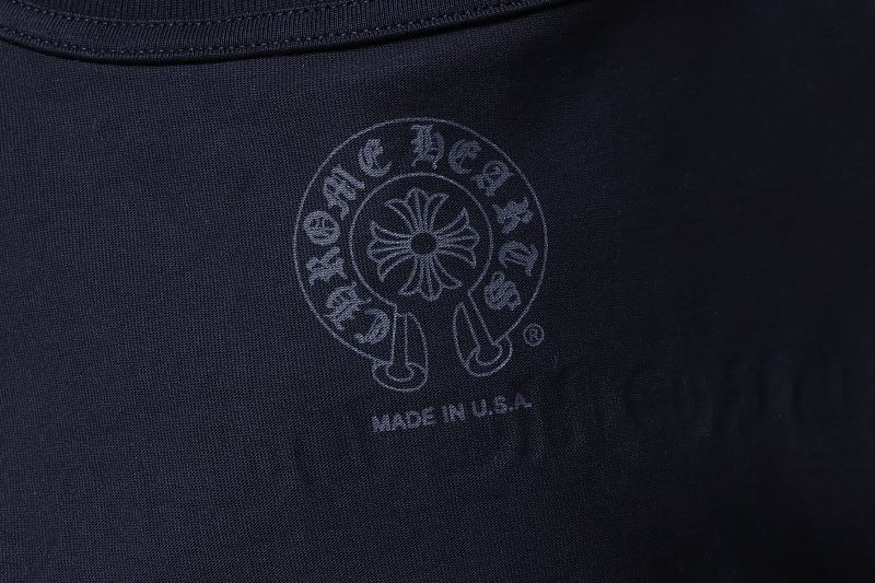 Chrome Hearts Scroll Sanskrit Print CH Short Sleeve T-Shirt Style 2