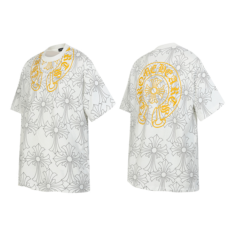 Chrome Hearts Tonal Black White 2251 Short Sleeve T-Shirt