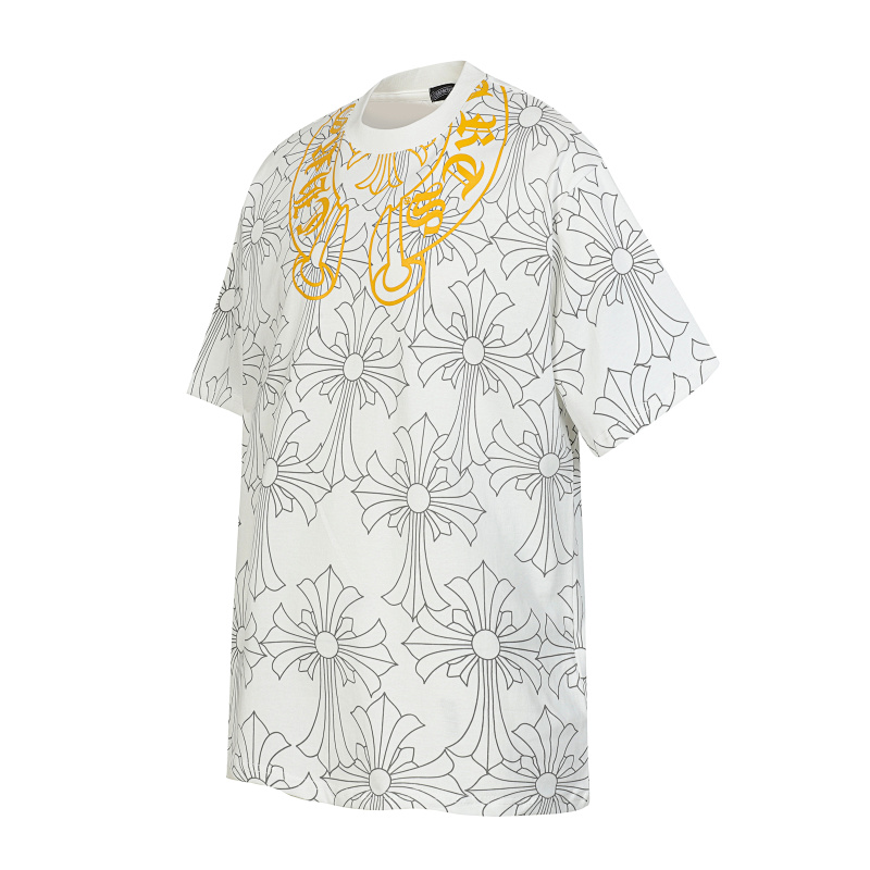 Chrome Hearts Tonal Black White 2251 Short Sleeve T-Shirt