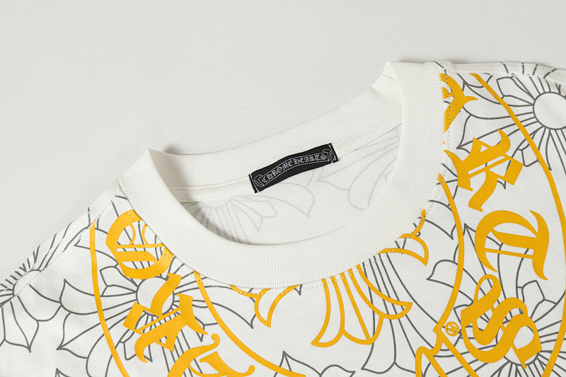 Chrome Hearts Tonal Black White 2251 Short Sleeve T-Shirt