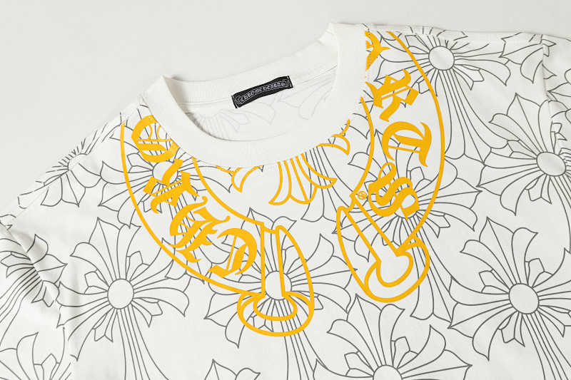 Chrome Hearts Tonal Black White 2251 Short Sleeve T-Shirt