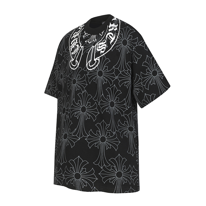 Chrome Hearts Tonal Black White 2251 Short Sleeve T-Shirt