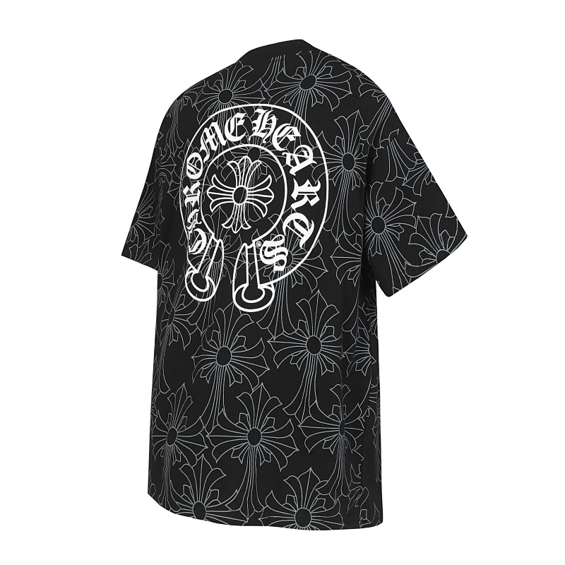 Chrome Hearts Tonal Black White 2251 Short Sleeve T-Shirt