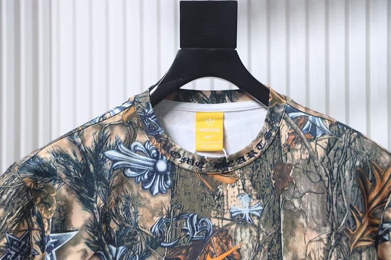 Chrome Hearts x Nike x NOCTA Allover Print Collaboration Long Sleeve T-Shirt
