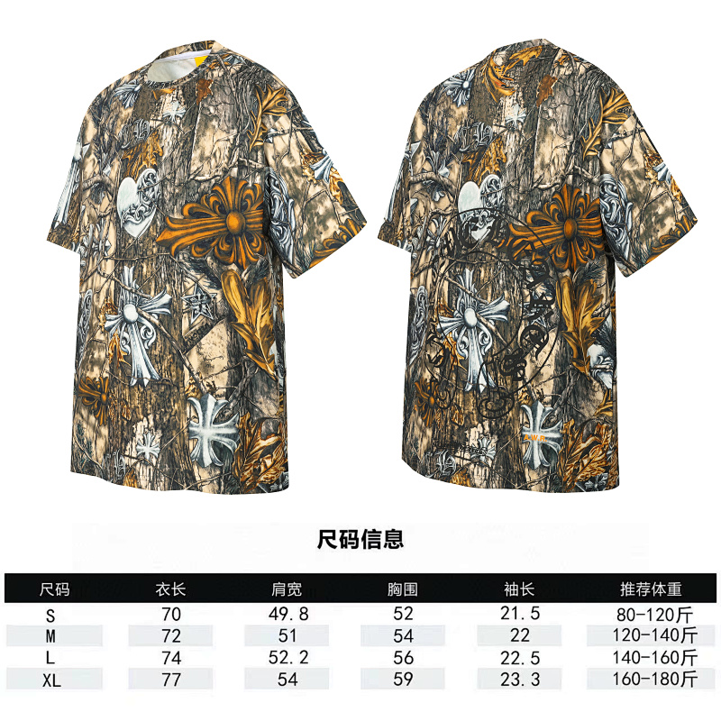 Chrome Hearts x Nike x NOCTA Collaboration Overseas Release Popular Short Sleeve T-Shirt Style 1