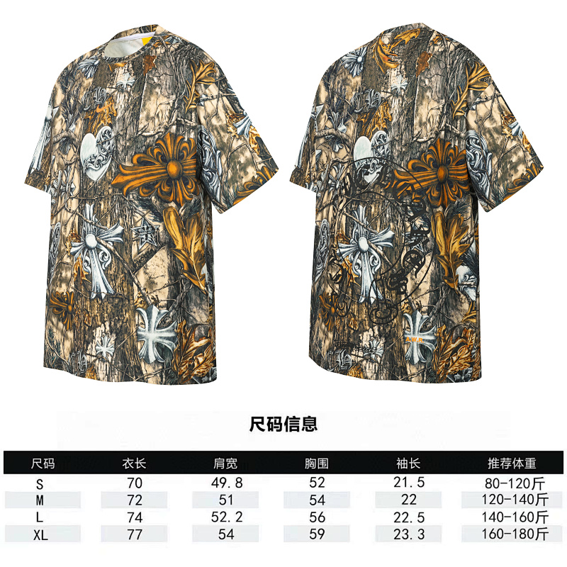 Chrome Hearts x Nike x NOCTA Collaboration Overseas Release Popular Short Sleeve T-Shirt Style 1