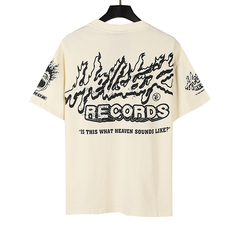 Hellstar American Streetwear High Street Cotton Loose Fit Short Sleeve T-Shirt