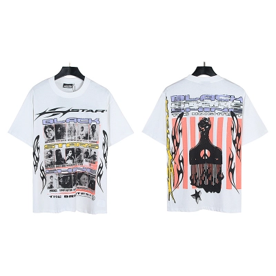 Hellstar American Streetwear High Street Cotton Loose Fit Short Sleeve T-Shirt Style 10 01