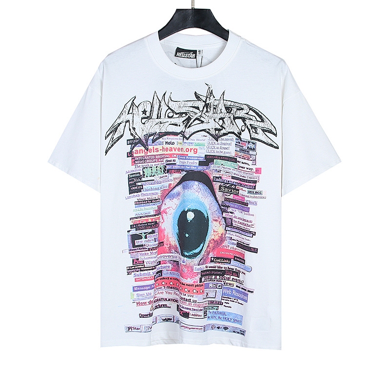 Hellstar American Streetwear High Street Cotton Loose Fit Short Sleeve T-Shirt Style 11