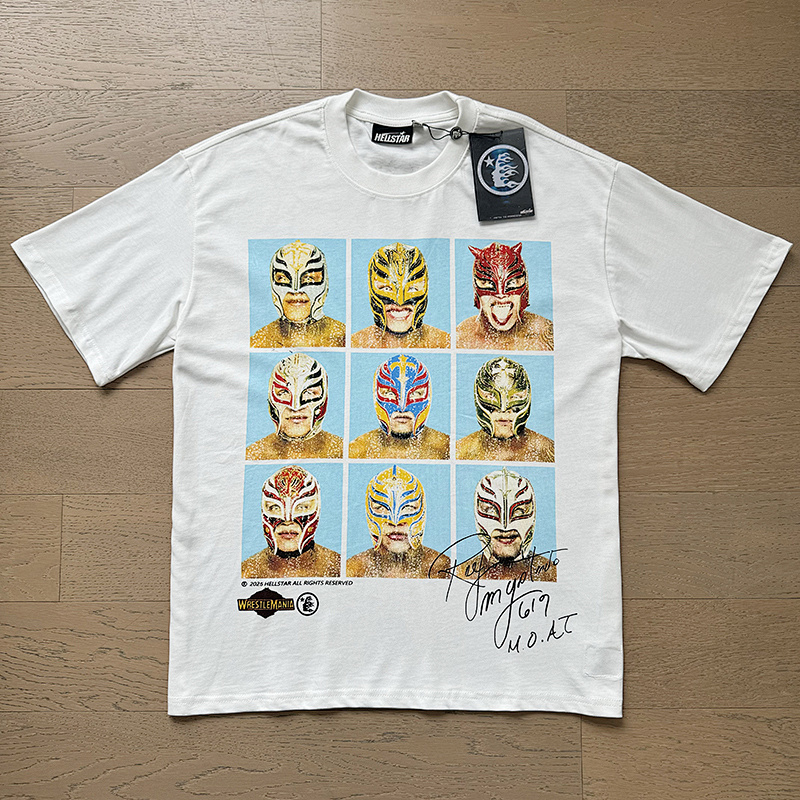 Hellstar American Streetwear High Street Cotton Loose Fit Short Sleeve T-Shirt Style 15