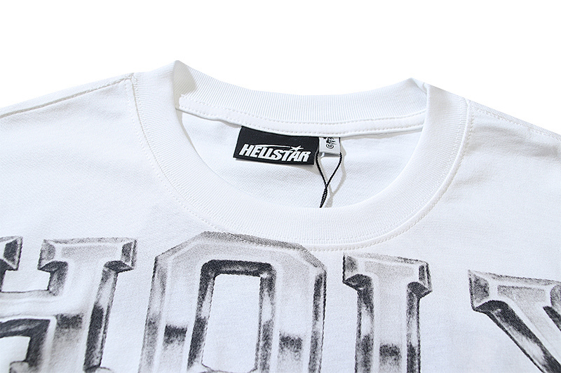 Hellstar American Streetwear High Street Cotton Loose Fit Short Sleeve T-Shirt Style 16