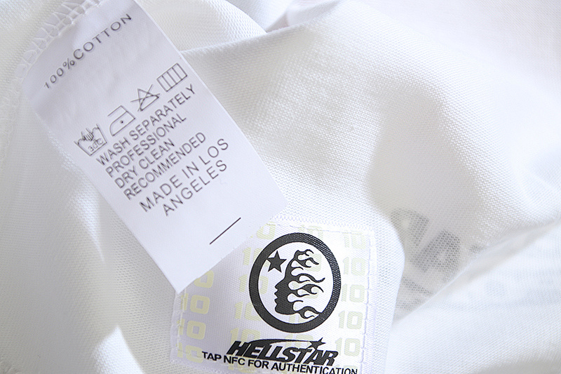 Hellstar American Streetwear High Street Cotton Loose Fit Short Sleeve T-Shirt Style 17