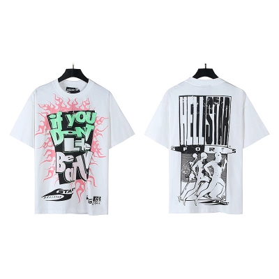 Hellstar American Streetwear High Street Cotton Loose Fit Short Sleeve T-Shirt Style 18 01