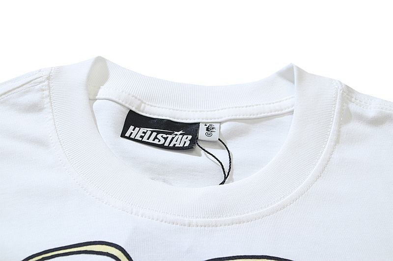 Hellstar American Streetwear High Street Cotton Loose Fit Short Sleeve T-Shirt Style 19