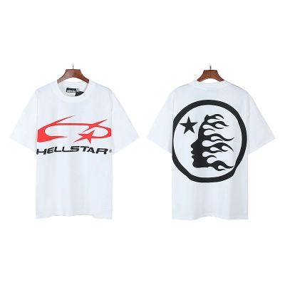 Hellstar American Streetwear High Street Cotton Loose Fit Short Sleeve T-Shirt Style 21 01