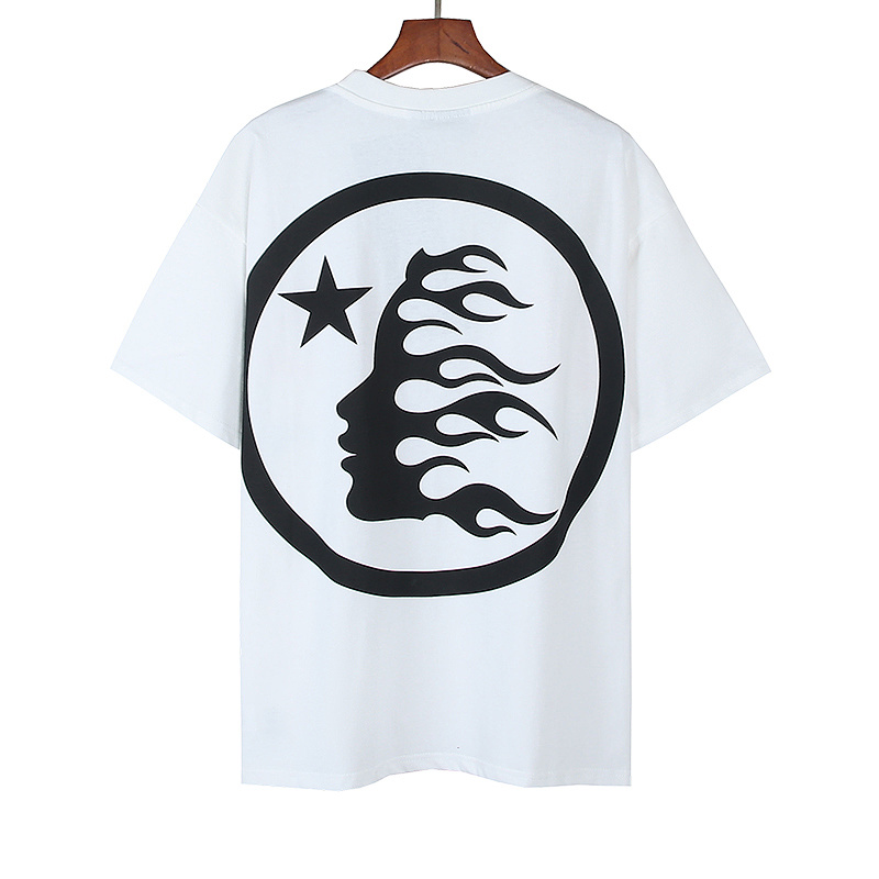 Hellstar American Streetwear High Street Cotton Loose Fit Short Sleeve T-Shirt Style 21