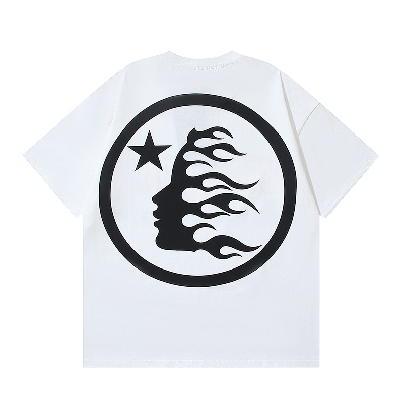 Hellstar American Streetwear High Street Cotton Loose Fit Short Sleeve T-Shirt Style 21