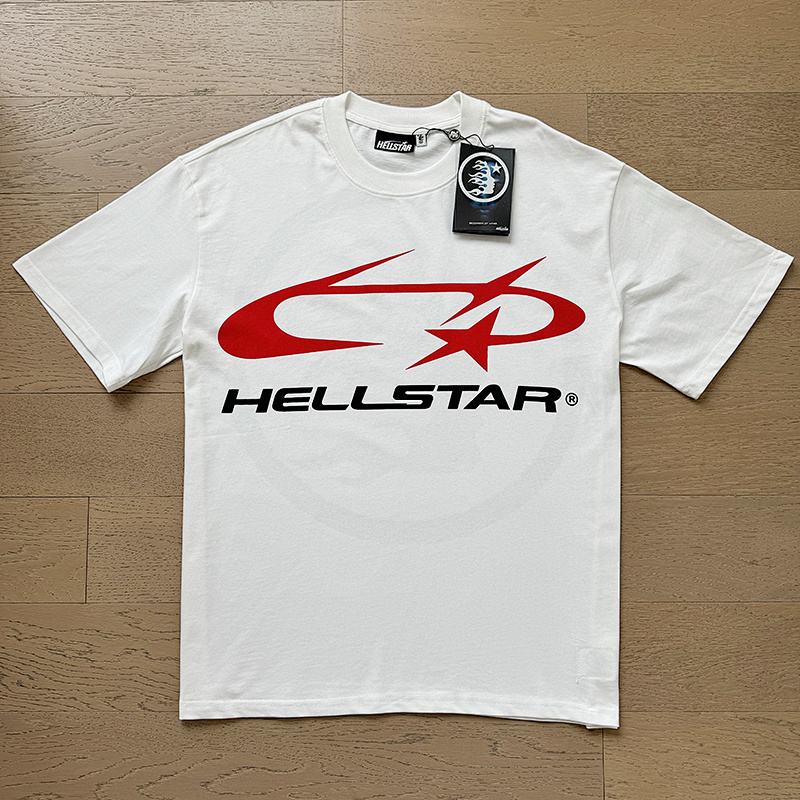 Hellstar American Streetwear High Street Cotton Loose Fit Short Sleeve T-Shirt Style 21