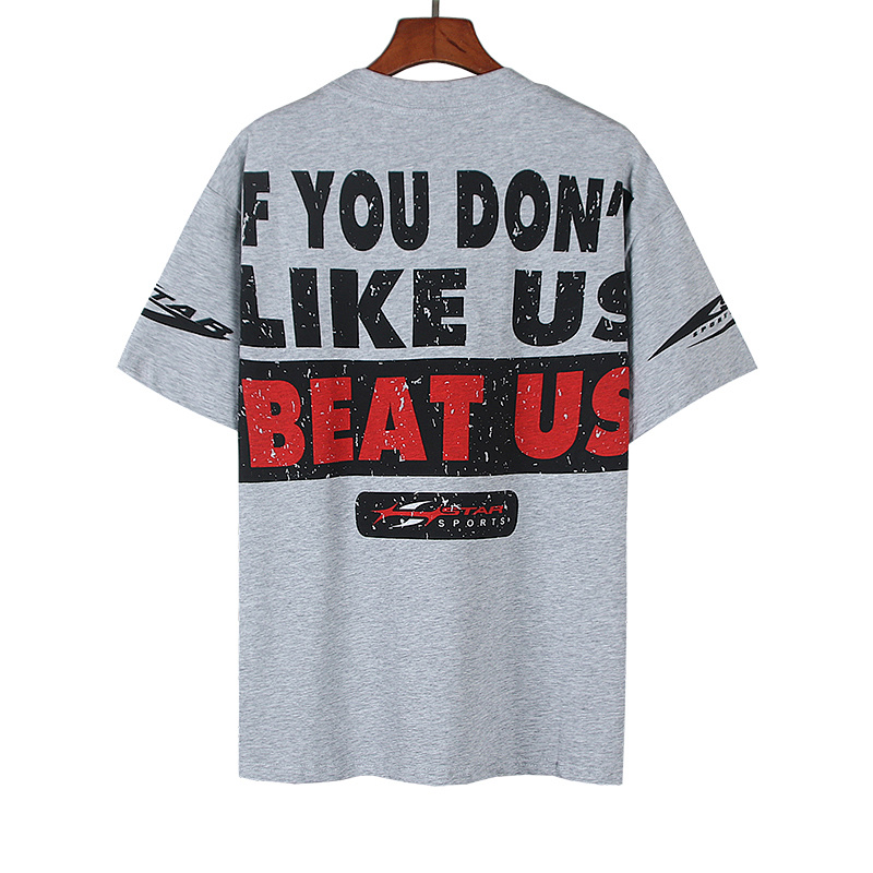 Hellstar American Streetwear High Street Cotton Loose Fit Short Sleeve T-Shirt Style 22