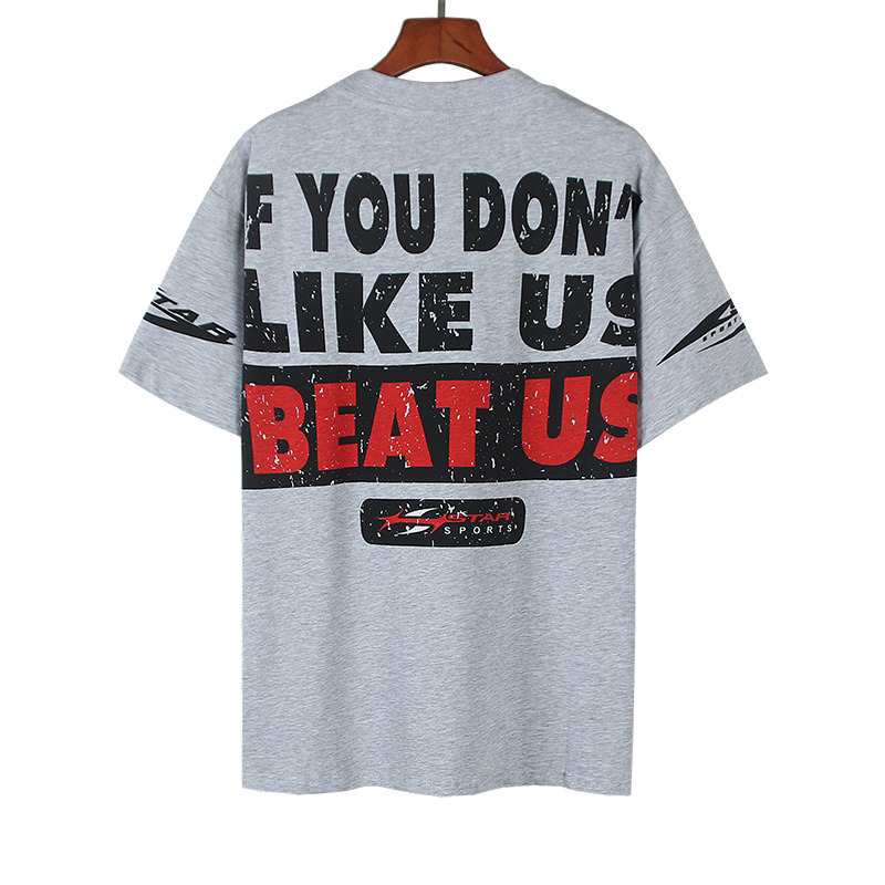 Hellstar American Streetwear High Street Cotton Loose Fit Short Sleeve T-Shirt Style 22