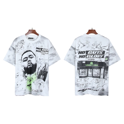 Hellstar American Streetwear High Street Cotton Loose Fit Short Sleeve T-Shirt Style 23 01