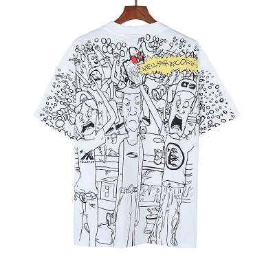 Hellstar American Streetwear High Street Cotton Loose Fit Short Sleeve T-Shirt Style 24 02