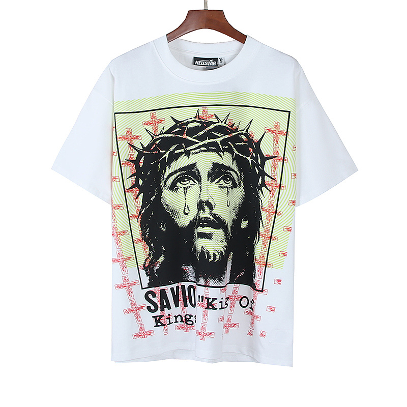 Hellstar American Streetwear High Street Cotton Loose Fit Short Sleeve T-Shirt Style 25
