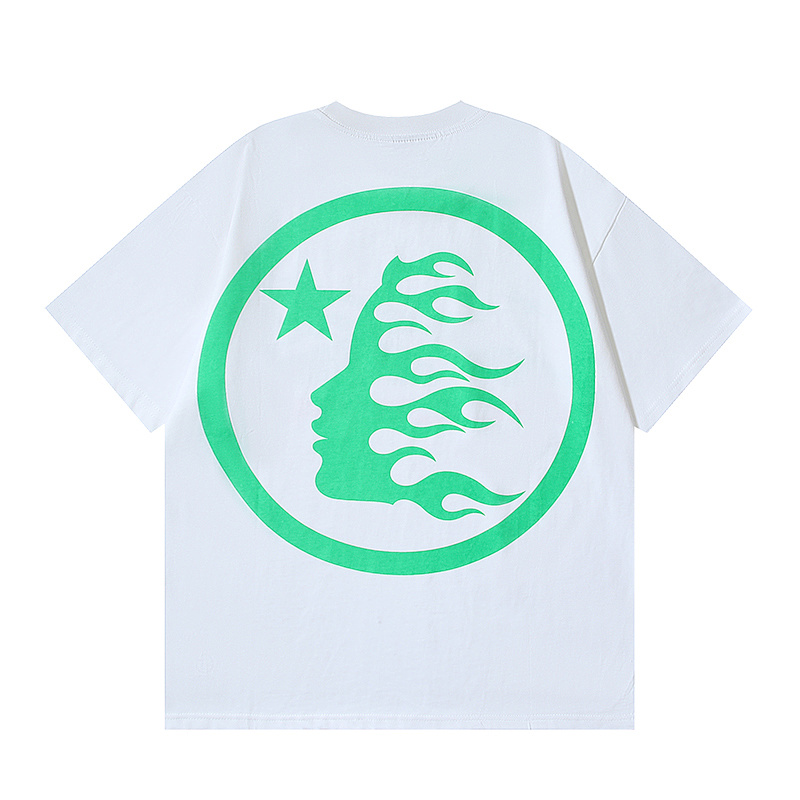 Hellstar American Streetwear High Street Cotton Loose Fit Short Sleeve T-Shirt Style 27