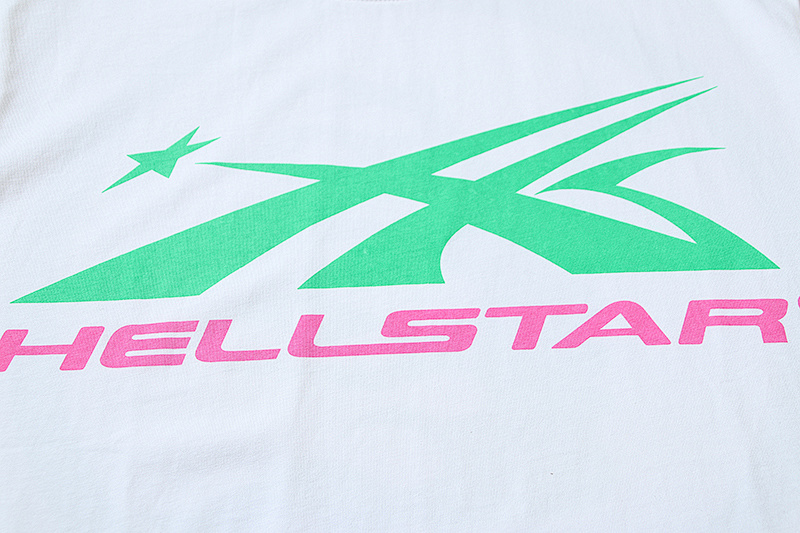 Hellstar American Streetwear High Street Cotton Loose Fit Short Sleeve T-Shirt Style 27