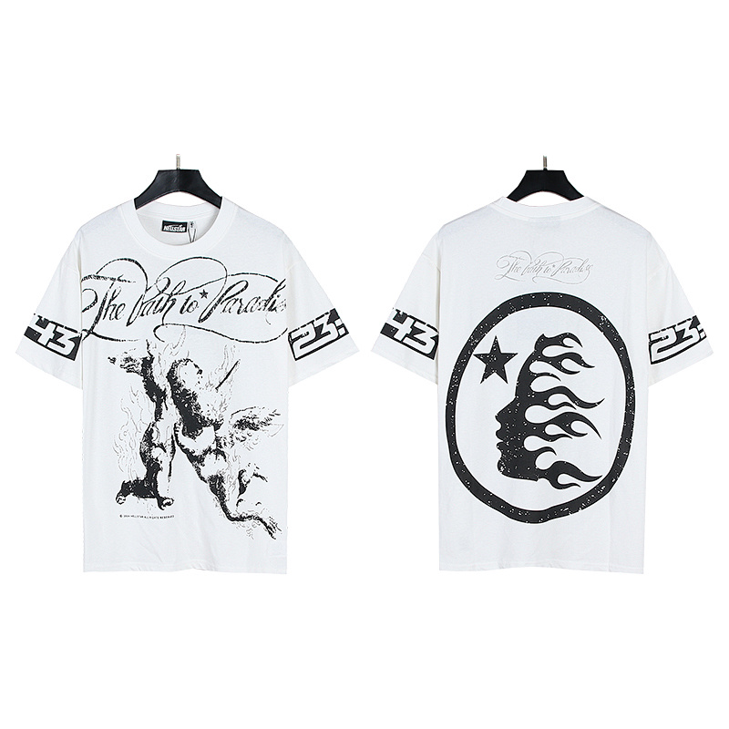 Hellstar American Streetwear High Street Cotton Loose Fit Short Sleeve T-Shirt Style 2