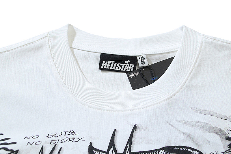 Hellstar American Streetwear High Street Cotton Loose Fit Short Sleeve T-Shirt Style 3
