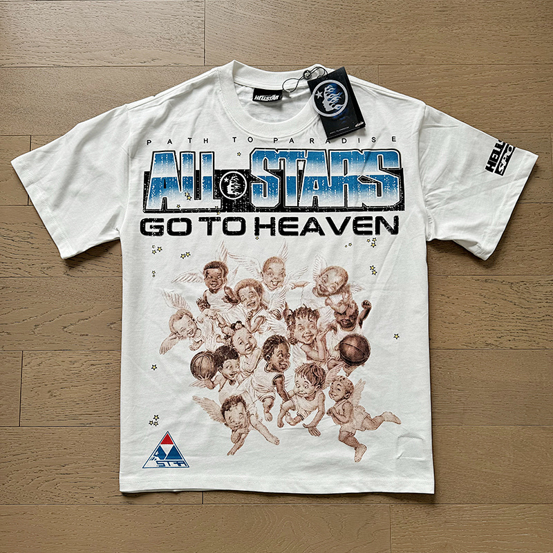 Hellstar American Streetwear High Street Cotton Loose Fit Short Sleeve T-Shirt Style 4