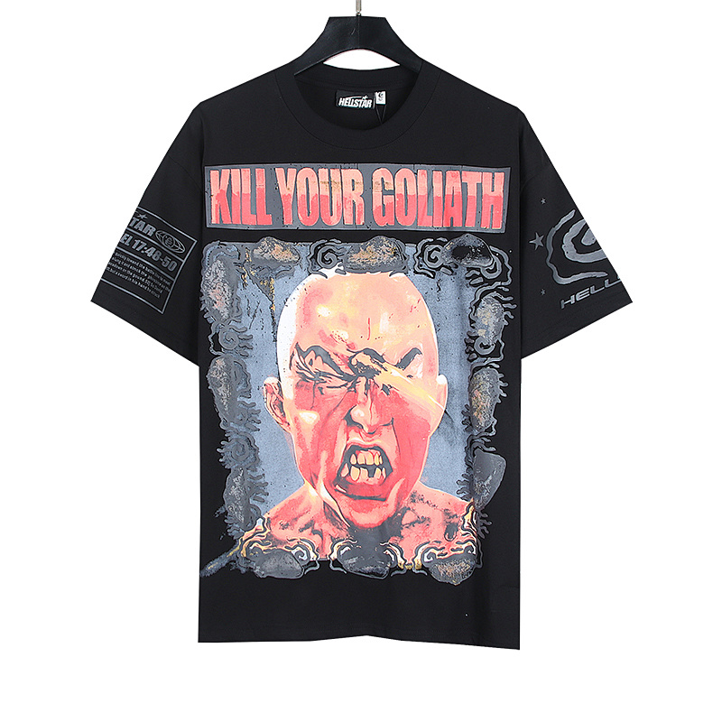 Hellstar American Streetwear High Street Cotton Loose Fit Short Sleeve T-Shirt Style 5