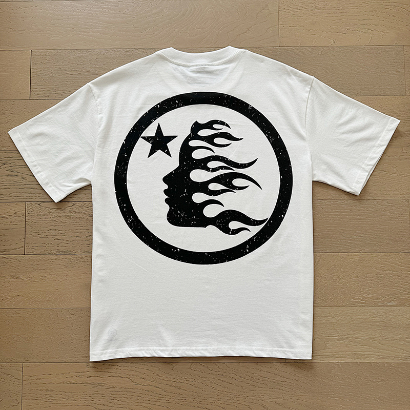 Hellstar American Streetwear High Street Cotton Loose Fit Short Sleeve T-Shirt Style 6