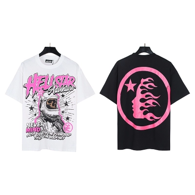 Hellstar American Streetwear High Street Cotton Loose Fit Short Sleeve T-Shirt Style 9 01