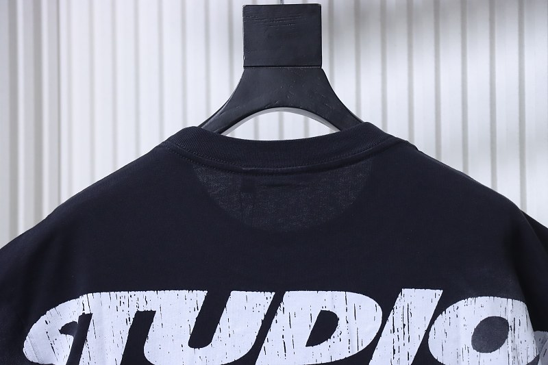 Hellstar Cracked Letter Print Short Sleeve T-Shirt