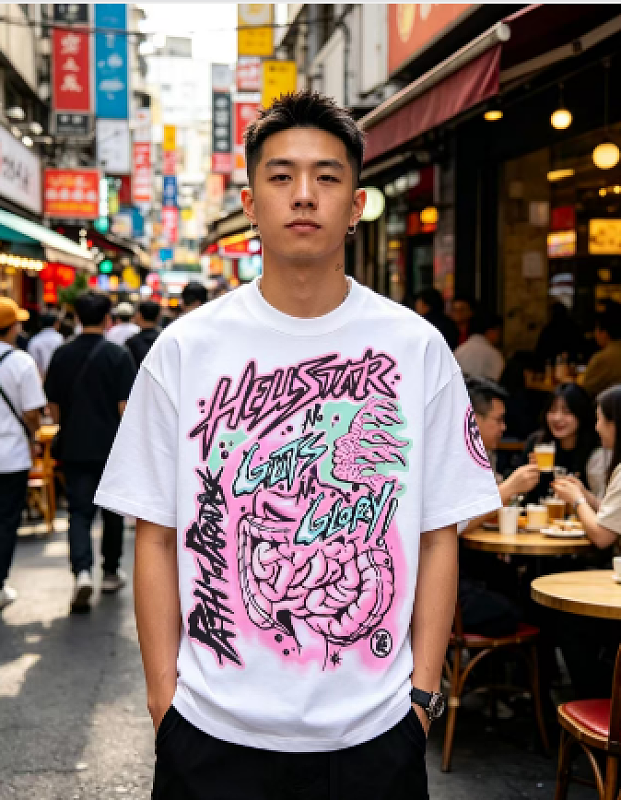 Hellstar Health Style Graffiti Short Sleeve T-Shirt