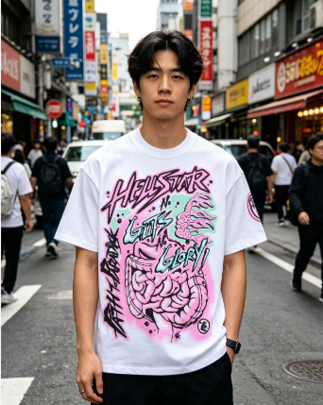 Hellstar Health Style Graffiti Short Sleeve T-Shirt