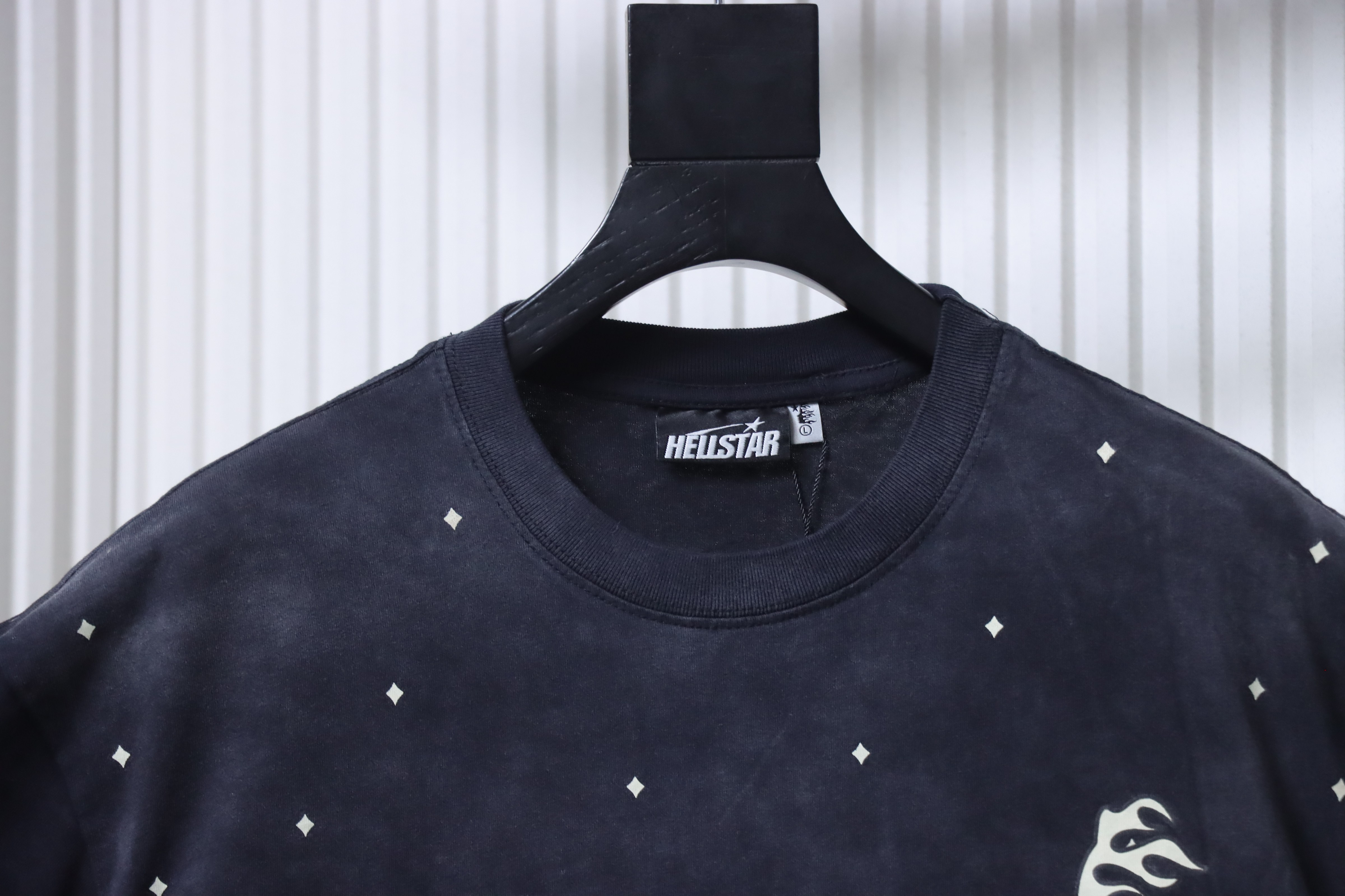 Hellstar Health Style Rhinestone Letter Short Sleeve T-Shirt