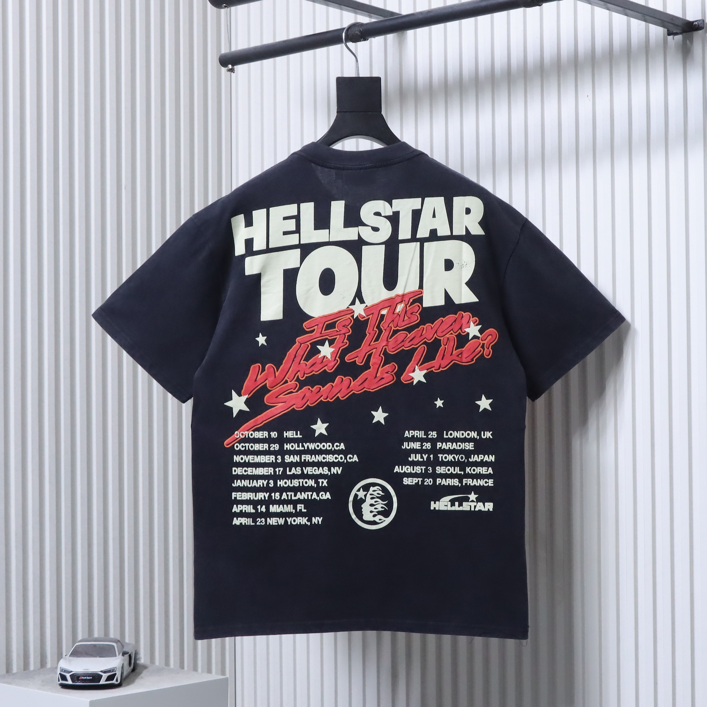 Hellstar Letter Portrait Print Short Sleeve T-Shirt