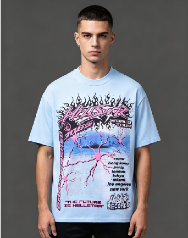 Hellstar Neural Cell Graffiti Short Sleeve T-Shirt