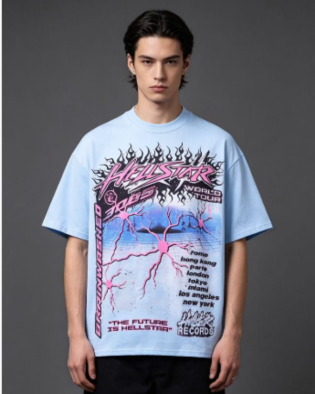 Hellstar Neural Cell Graffiti Short Sleeve T-Shirt