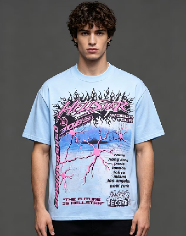 Hellstar Neural Cell Graffiti Short Sleeve T-Shirt