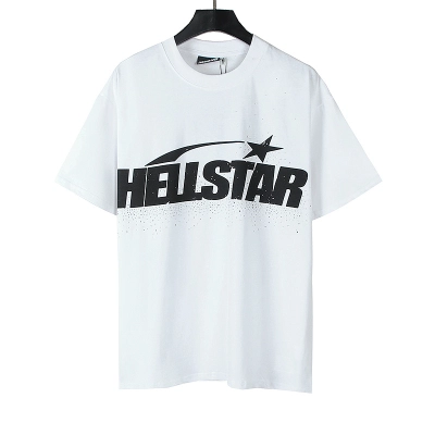 Hellstar Rhinestone American Streetwear High Street Cotton Loose Fit Short Sleeve T-Shirt 02