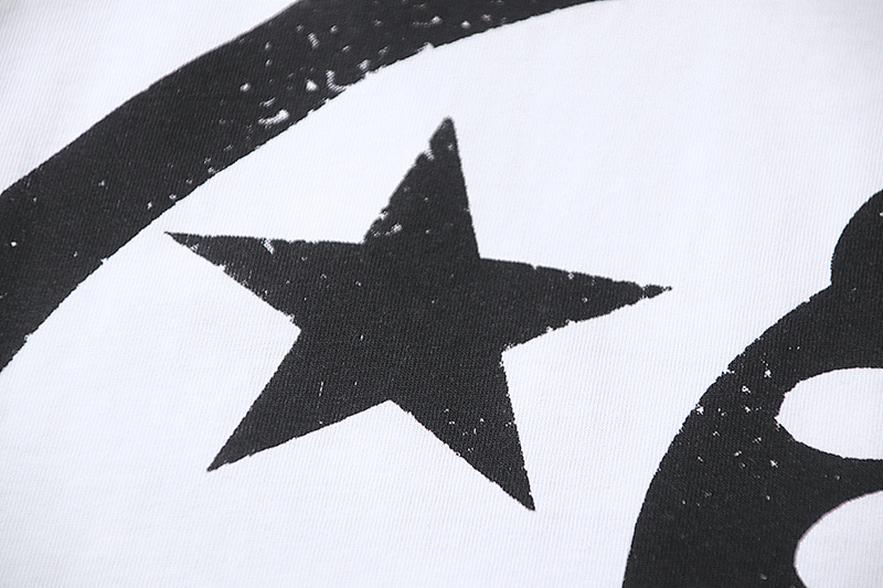Hellstar Rhinestone American Streetwear High Street Cotton Loose Fit Short Sleeve T-Shirt