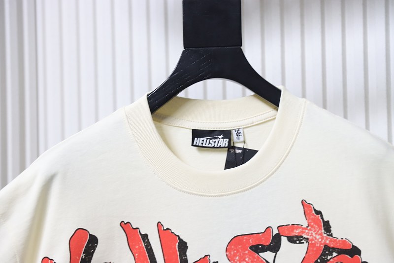 Hellstar Style Broken Smiley Short Sleeve T-Shirt Style 1