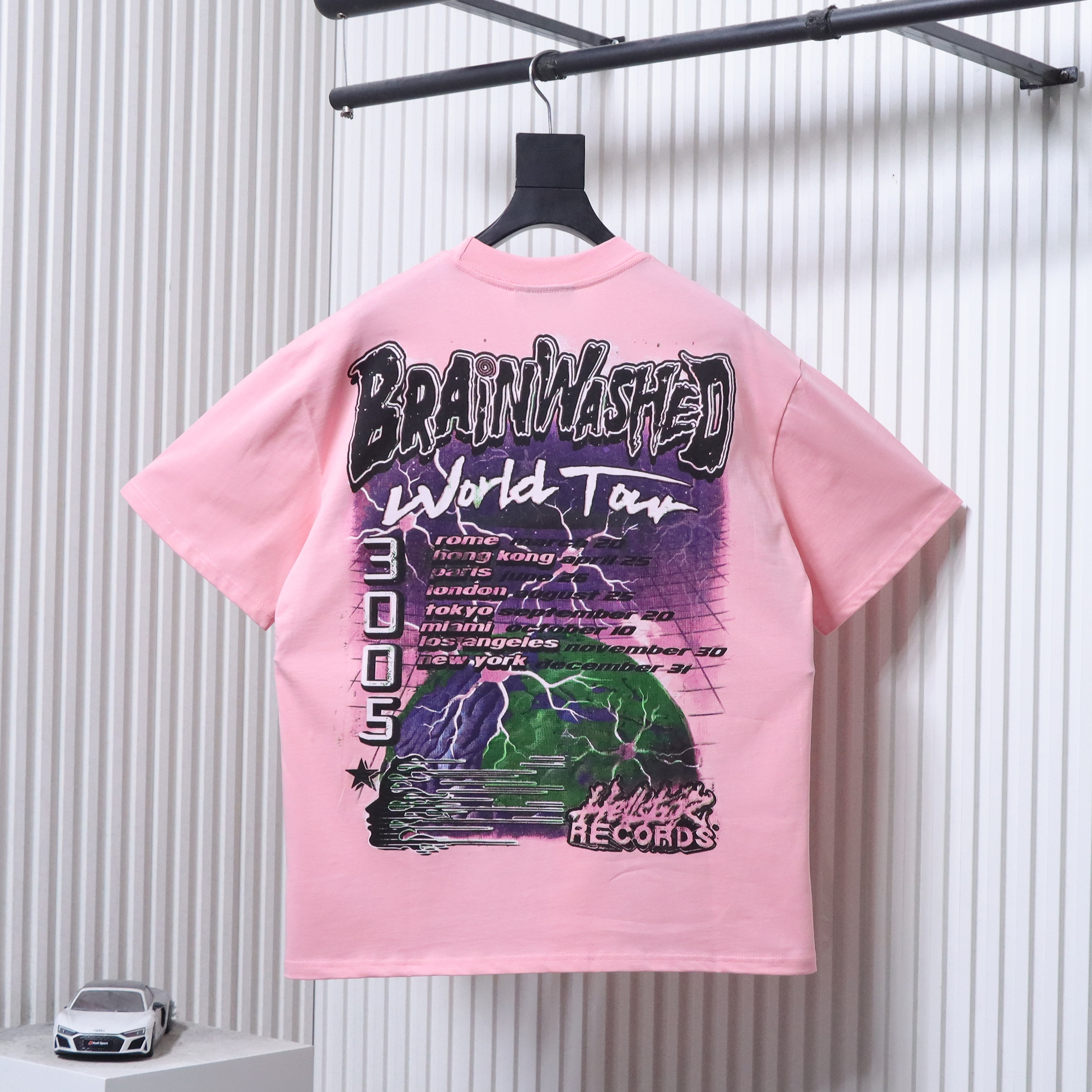 Hellstar Style Futuristic Tech Graffiti Short Sleeve T-Shirt