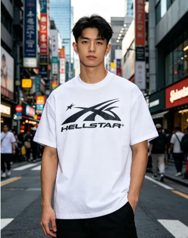 Hellstar Style Letter X Short Sleeve T-Shirt